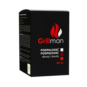 Grillman dřevitý podpalovač 24 ks