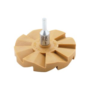 Kotouč lamelový gumový pro odstranění fólie, průměr 90 mm, stopka 6 mm - bgs 3999-1