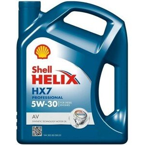 Motorový olej SHELL helix professional hx7 5w-30 av 5 lt