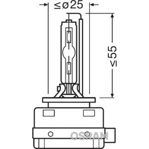 Žárovka hlavního světlometu OSRAM 66140