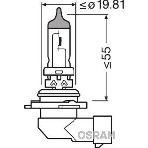 Žárovka hlavního světlometu OSRAM 9006