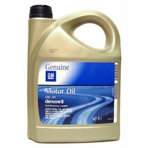 Motorový olej opel GM dexos 2 5w-30 5 l