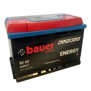 Trakční baterie BAUER energy 80ah 12v 600a 275x175x190