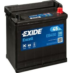Autobaterie excell 12v 45ah 330a 220x135x225 EXIDE eb450
