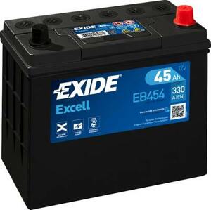 Autobaterie excell 12v 45ah 330a 237x127x227 EXIDE eb454