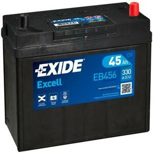 Autobaterie excell 12v 45ah 300a 237x127x227 EXIDE eb456