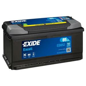 Autobaterie excell 12v 85ah 760a 353x175x175 EXIDE eb852