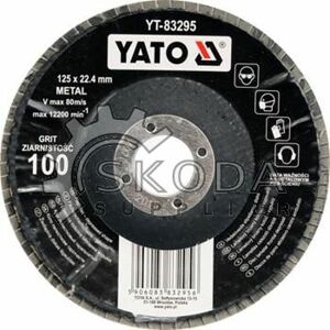 Yato yt-83291 brusky - kotouč lístkový vypouklý 125mm p36